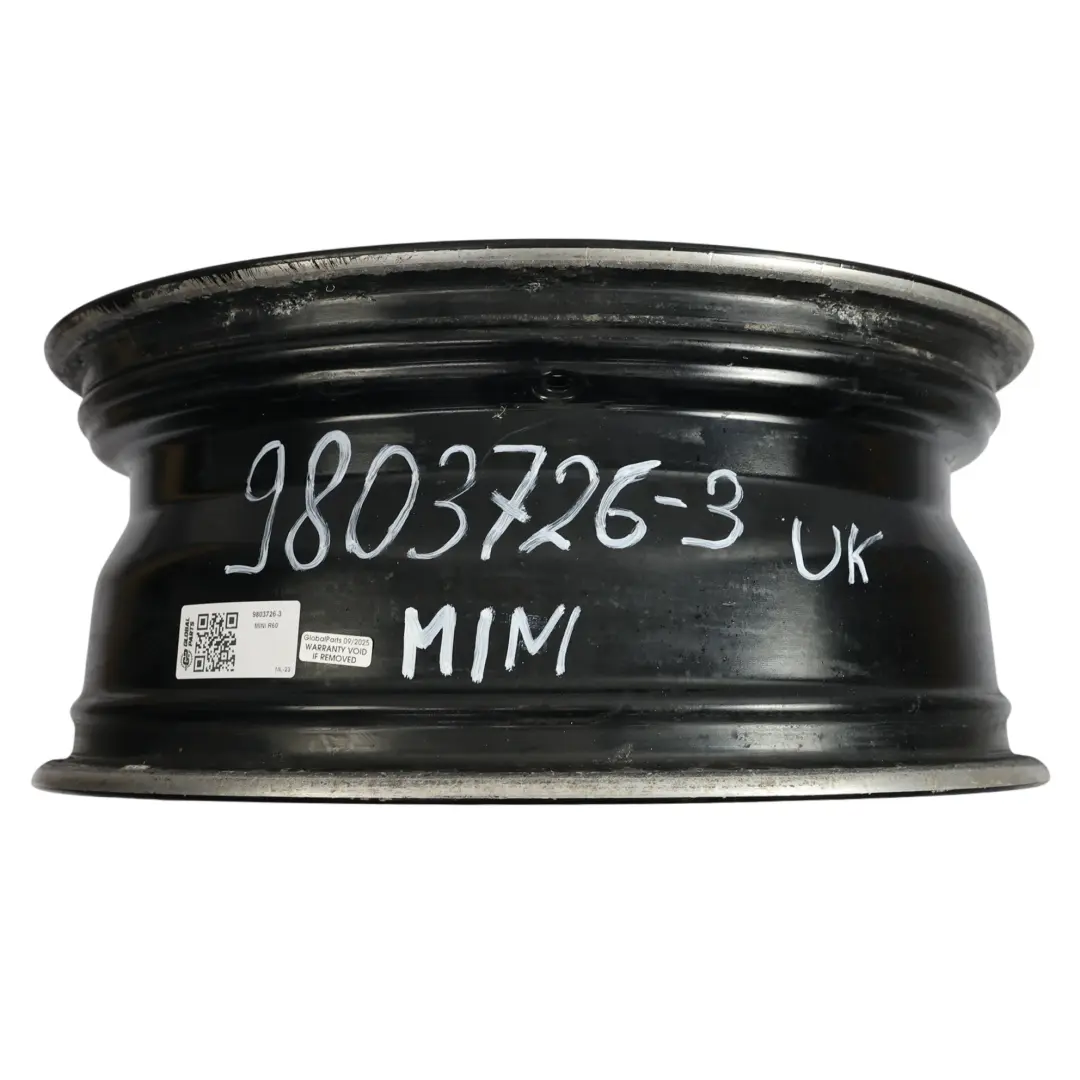 Mini Cooper One R60 R61 Black Wheel Alloy Rim 17" 7J 5-Star Double Spoke 124 - SKU 9803726-3 - Part number 9803726