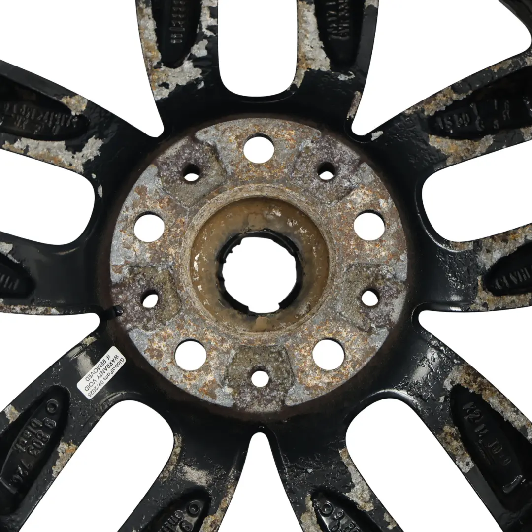 Mini Cooper One R60 R61 Black Wheel Alloy Rim 17" 7J 5-Star Double Spoke 124 - SKU 9803726-3 - Part number 9803726