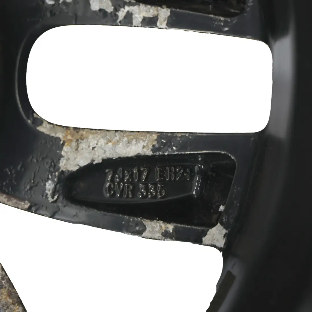 Mini Cooper One R60 R61 Black Wheel Alloy Rim 17" 7J 5-Star Double Spoke 124 - SKU 9803726-3 - Part number 9803726