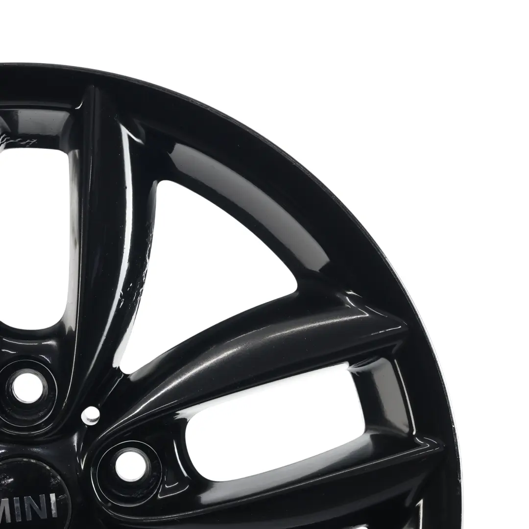 Mini Cooper One R60 R61 Black Wheel Alloy Rim 17" 7J 5-Star Double Spoke 124 - SKU 9803726-3 - Part number 9803726