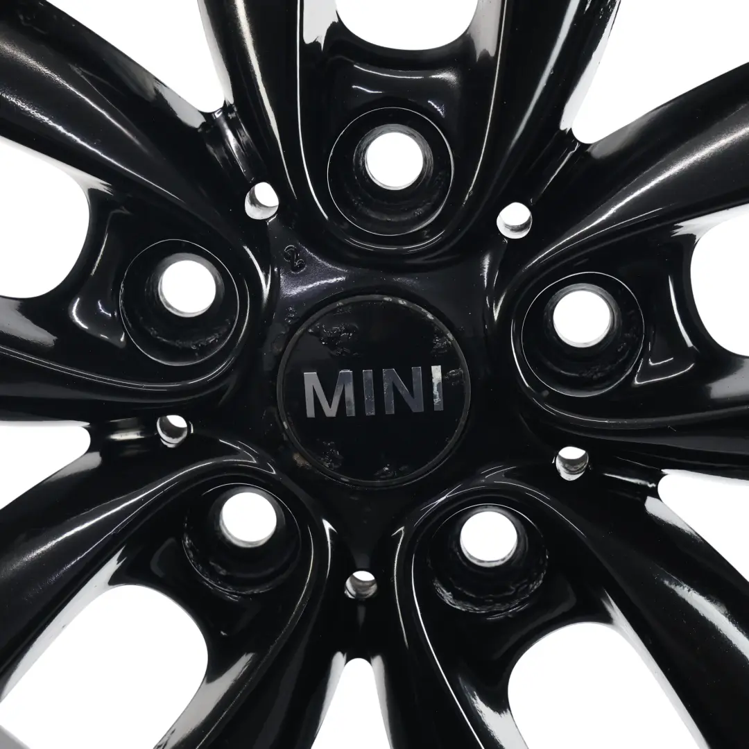 Mini Cooper One R60 R61 Black Wheel Alloy Rim 17" 7J 5-Star Double Spoke 124 - SKU 9803726-3 - Part number 9803726