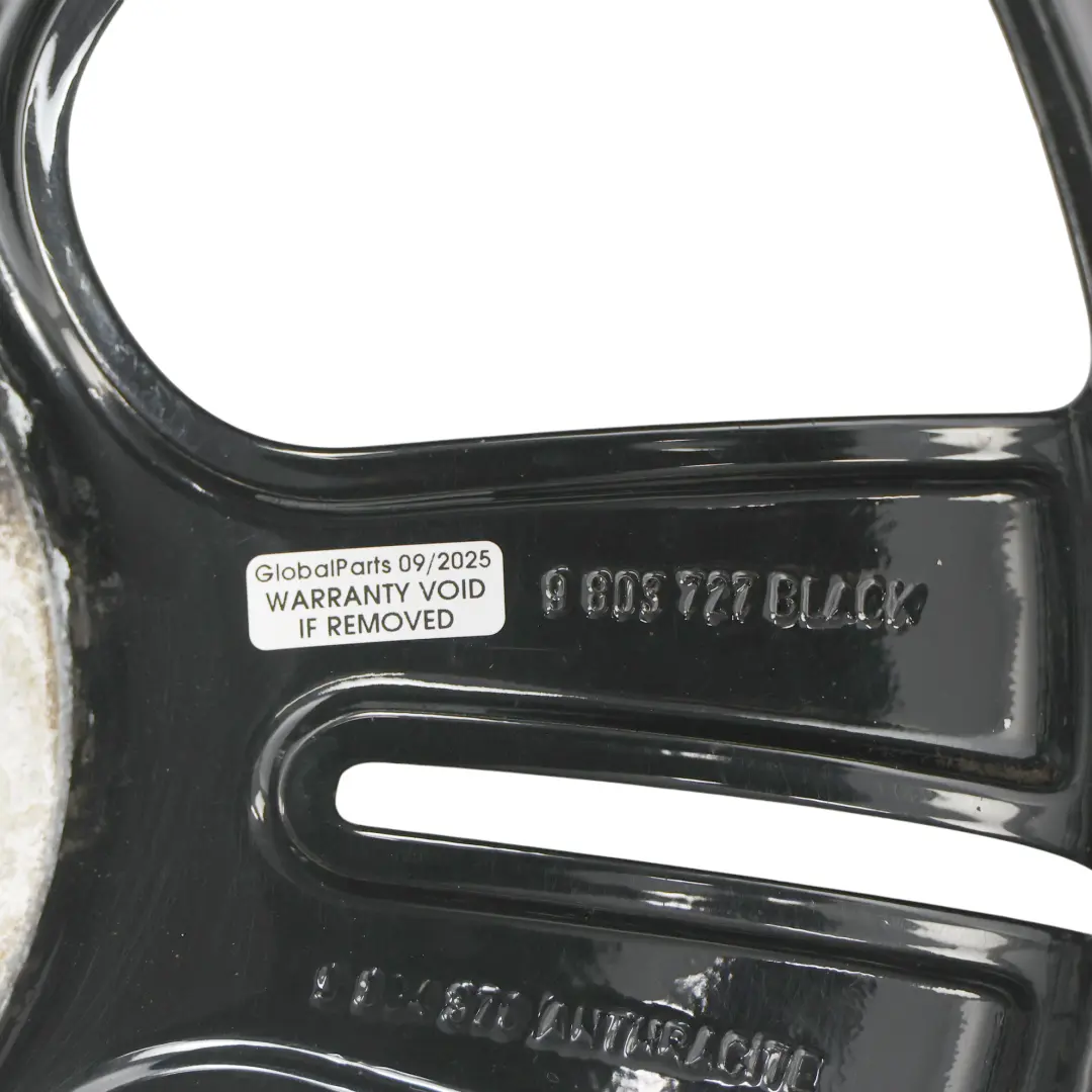 Mini Cooper R60 R61 Czarna Felga Aluminiowa 18" ET:52 7,5J 127 - SKU 9803727-2 - Numer Części 9803727