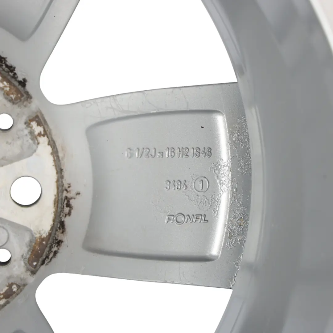 Mini R60 Silberne Leichtmetallfelge 16" 6,5J ET:46 5 Star Air Spoke 140 - SKU 9811729-1 - Teilenummer 9811729