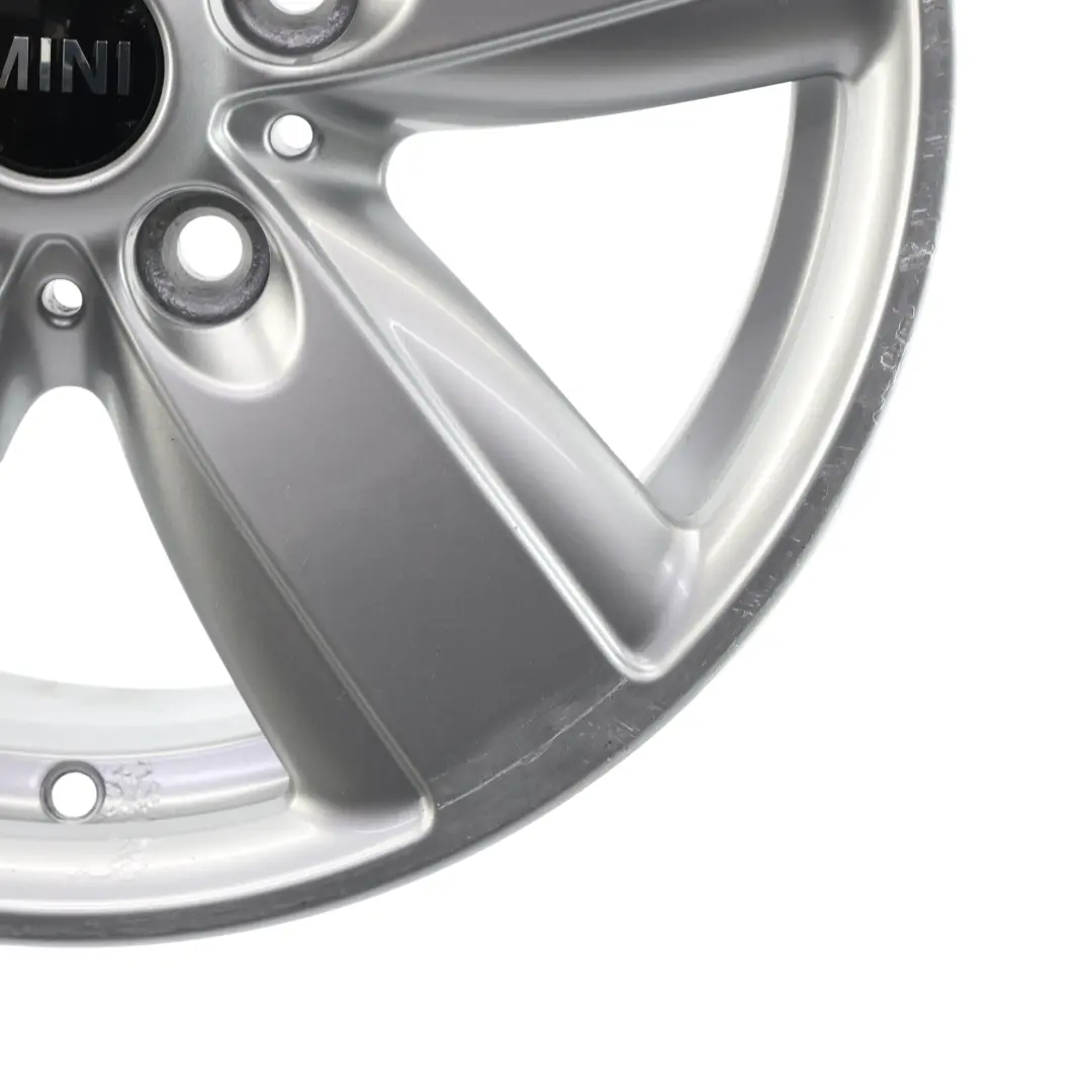 Alloy Rim 16" 6,5J ET:46 5 Star Air Spoke 140 to Mini R60 R61 Silver Wheel with Part number 9811729 Mini R60 R61 Silver Wheel Alloy Rim 16" 6,5J ET:46 5 Star Air Spoke 140 - SKU 9811729-1 - Part number 9811729
