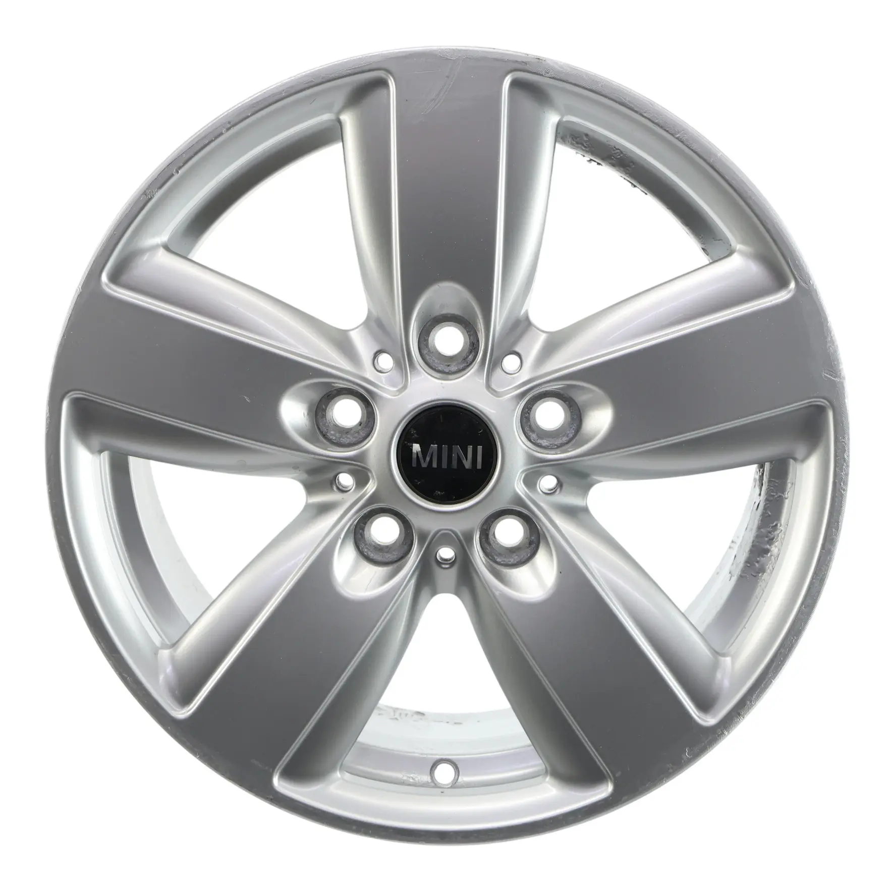 Mini R60 R61 Jante argentée alliage 16" 6,5J ET:46 5 Star Air Spoke 140 9811729