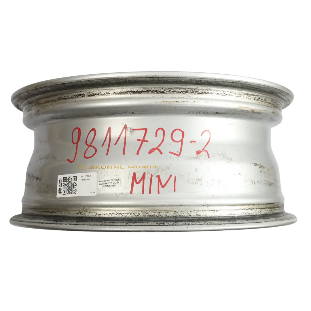 Mini R60 R61 Jante argentée alliage 16" 6,5J ET:46 5 Star Air Spoke 140 - SKU 9811729-2 - Numéro de pièce 9811729