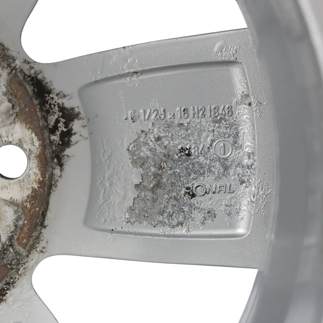 Mini R60 R61 Silver Cerchio in lega 16" 6,5J ET:46 5 Star Air Spoke 140 - SKU 9811729-2 - Numero di parte 9811729