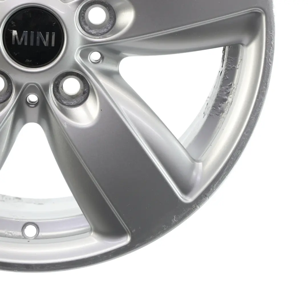 Mini R60 R61 Jante argentée alliage 16" 6,5J ET:46 5 Star Air Spoke 140 - SKU 9811729-2 - Numéro de pièce 9811729