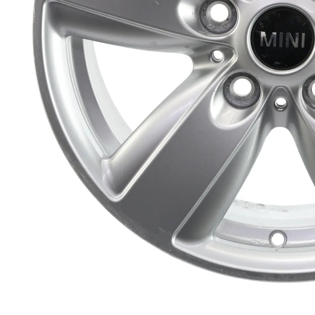 Mini R60 R61 Silver Cerchio in lega 16" 6,5J ET:46 5 Star Air Spoke 140 - SKU 9811729-2 - Numero di parte 9811729