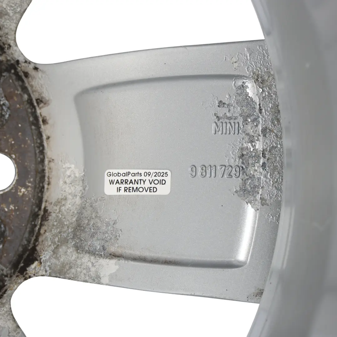 Mini R60 R61 Silver Wheel Alloy Rim 16" 6,5J ET:46 5 Star Air Spoke 140 - SKU 9811729-3 - Part number 9811729