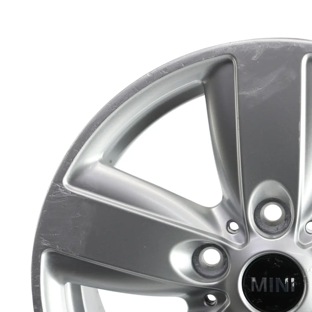 Alloy Rim 16" 6,5J ET:46 5 Star Air Spoke 140 to Mini R60 R61 Silver Wheel with Part number 9811729 Mini R60 R61 Silver Wheel Alloy Rim 16" 6,5J ET:46 5 Star Air Spoke 140 - SKU 9811729-3 - Part number 9811729