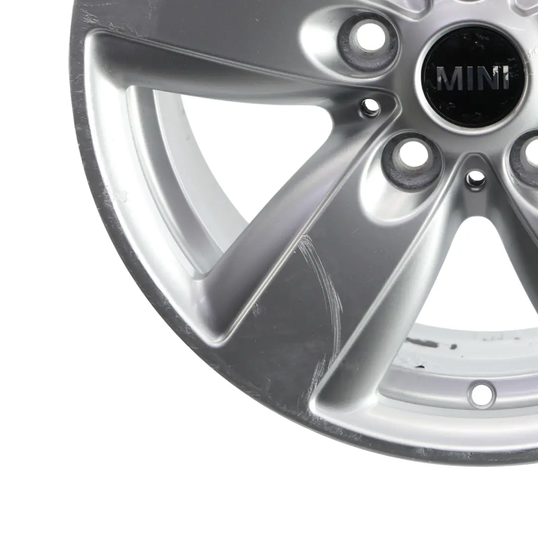 Alloy Rim 16" 6,5J ET:46 5 Star Air Spoke 140 to Mini R60 R61 Silver Wheel with Part number 9811729 Mini R60 R61 Silver Wheel Alloy Rim 16" 6,5J ET:46 5 Star Air Spoke 140 - SKU 9811729-3 - Part number 9811729