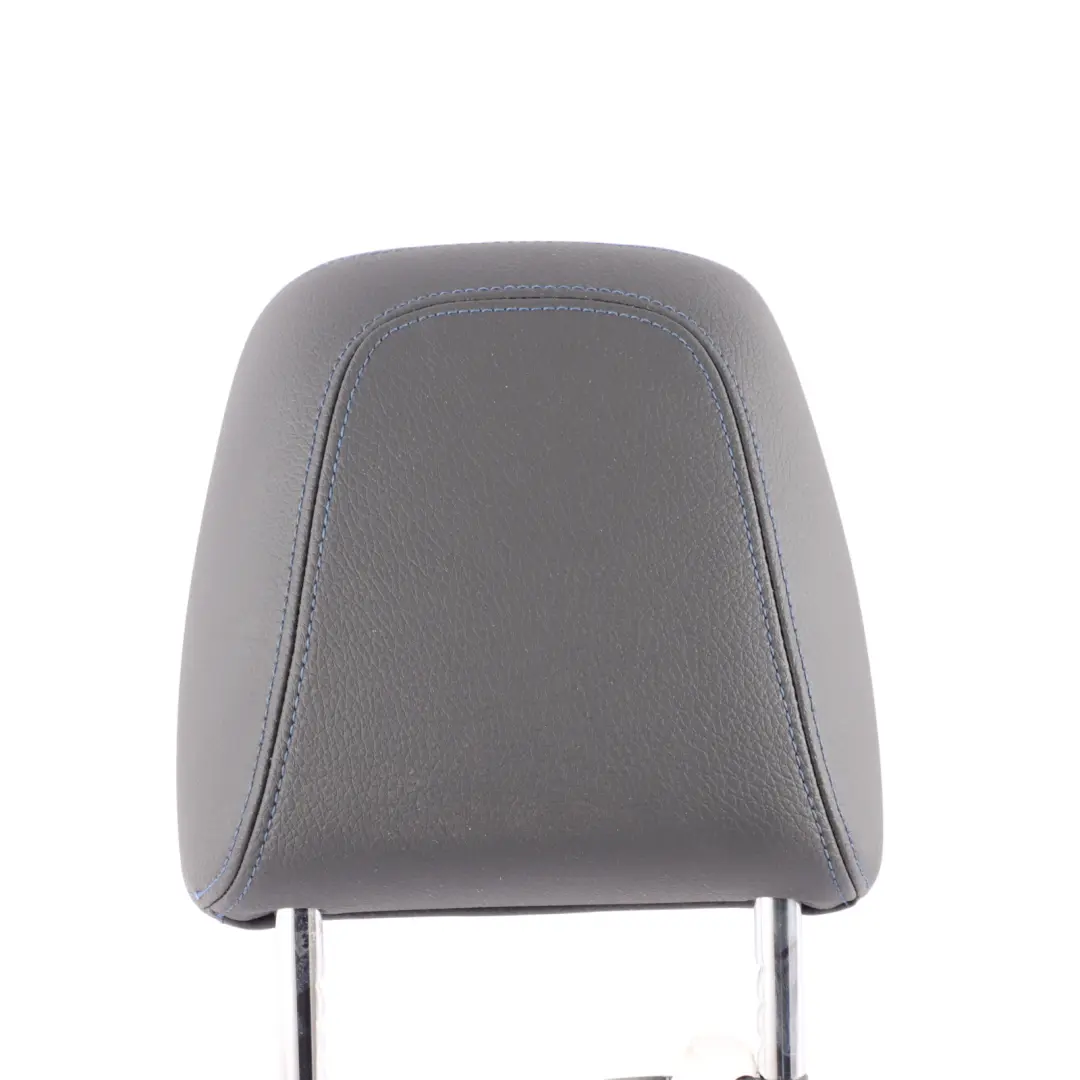 Front Seat Headrest Black Leather Blue Stitching Left Right N/O/S to BMW F40 F44 with Part number 9870871 BMW F40 F44 Front Seat Headrest Black Leather Blue Stitching Left Right N/O/S - SKU 9870871 - Part number 9870871