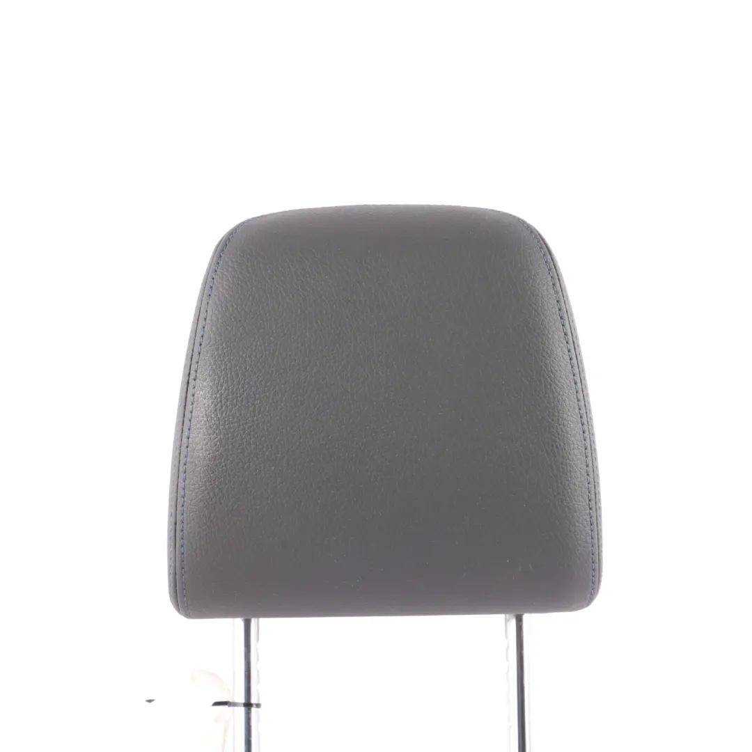 Front Seat Headrest Black Leather Blue Stitching Left Right N/O/S to BMW F40 F44 with Part number 9870871 BMW F40 F44 Front Seat Headrest Black Leather Blue Stitching Left Right N/O/S - SKU 9870871 - Part number 9870871