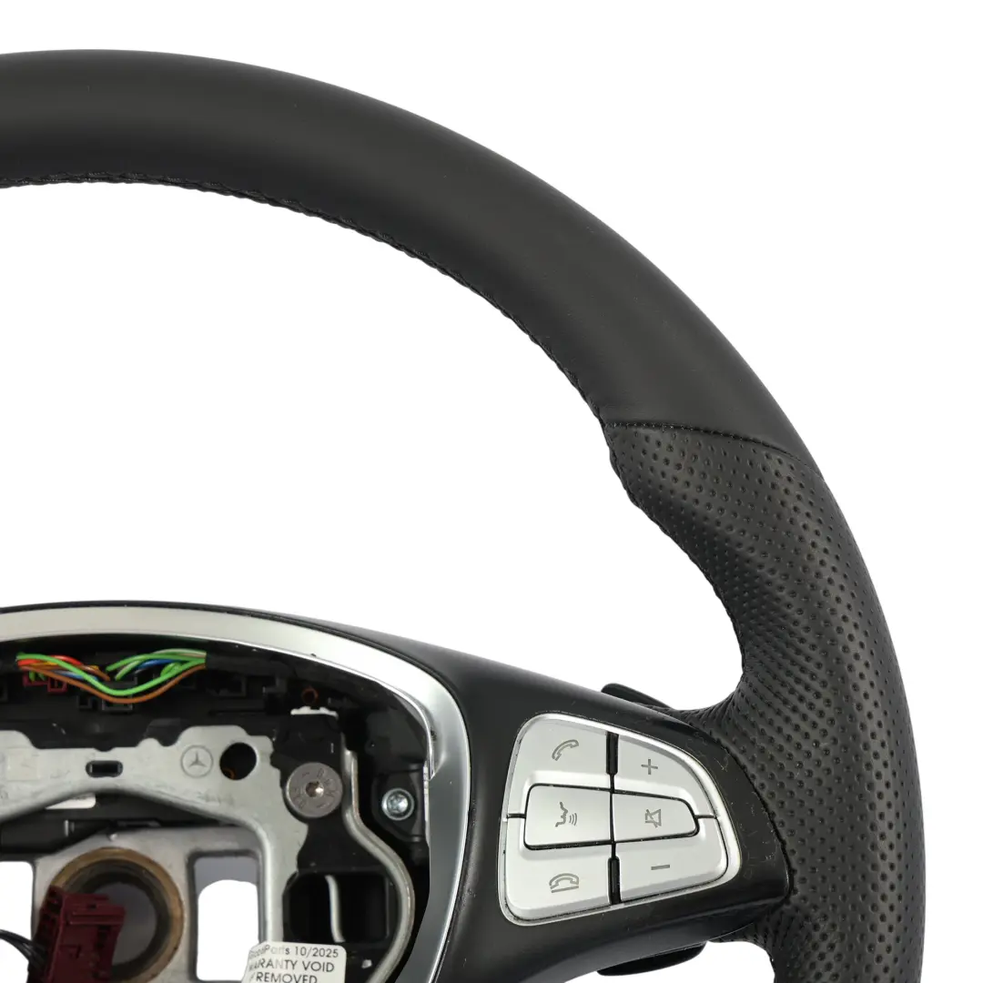 Mercedes W205 C253 Lenkrad NEU Schwarzes Leder Multifunktions Schaltwippe - SKU A0004600507-3 - Teilenummer A0004600507