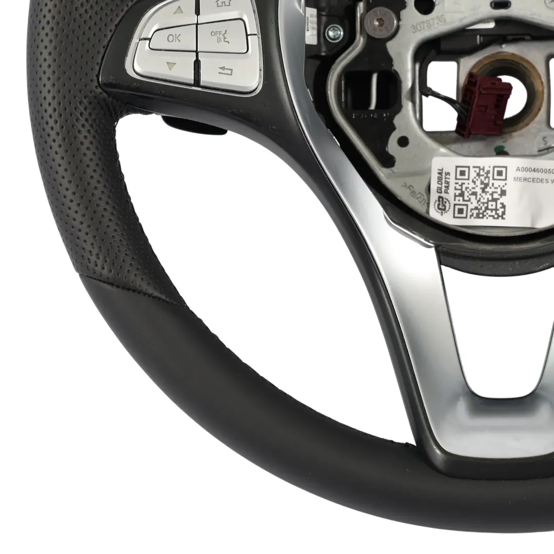 Mercedes W205 C253 Lenkrad NEU Schwarzes Leder Multifunktions Schaltwippe - SKU A0004600507-3 - Teilenummer A0004600507