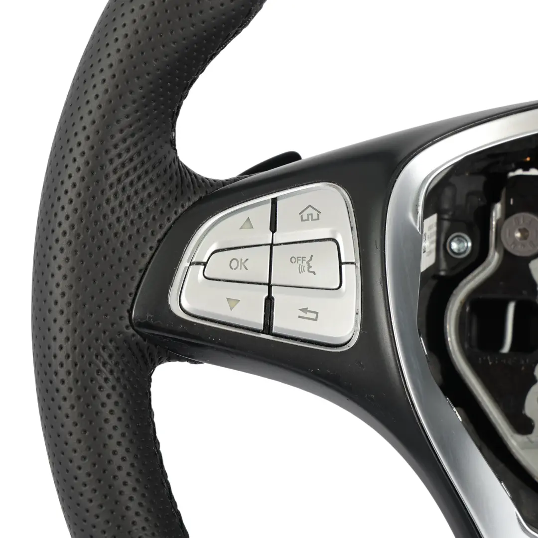 Mercedes W205 C253 Lenkrad NEU Schwarzes Leder Multifunktions Schaltwippe - SKU A0004600507-3 - Teilenummer A0004600507