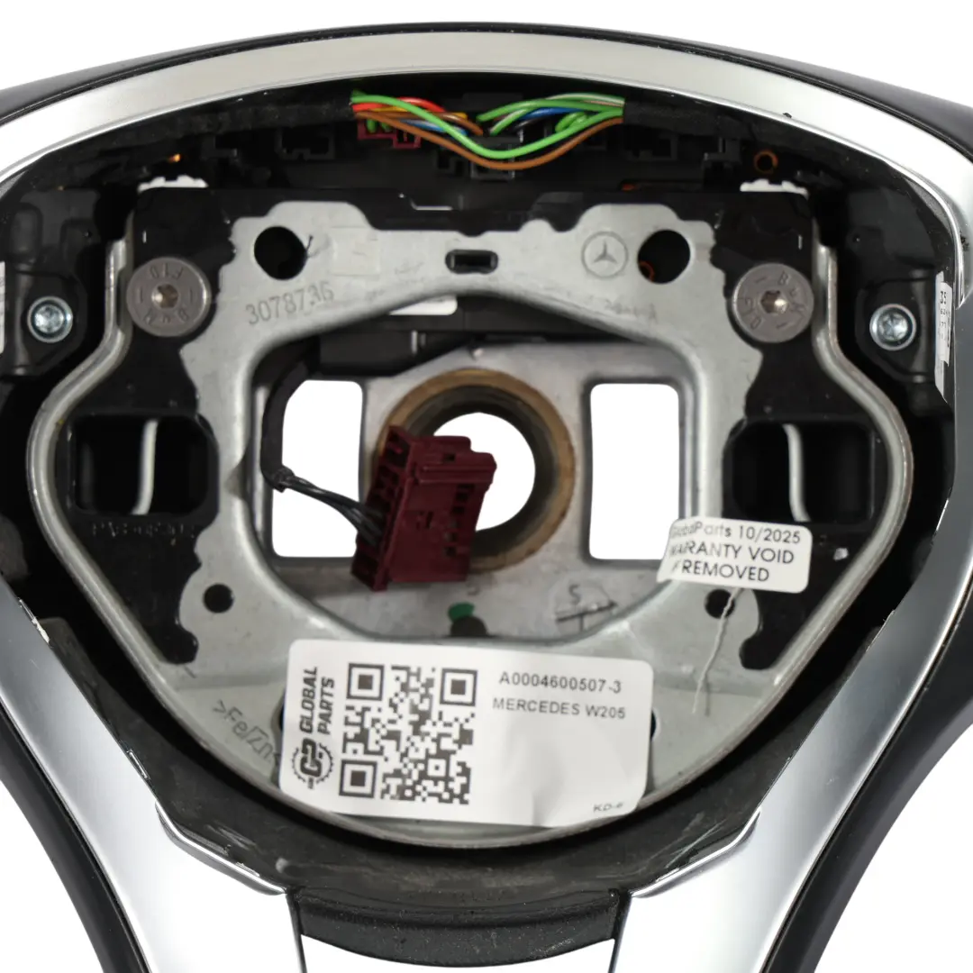 Mercedes W205 C253 Lenkrad NEU Schwarzes Leder Multifunktions Schaltwippe - SKU A0004600507-3 - Teilenummer A0004600507