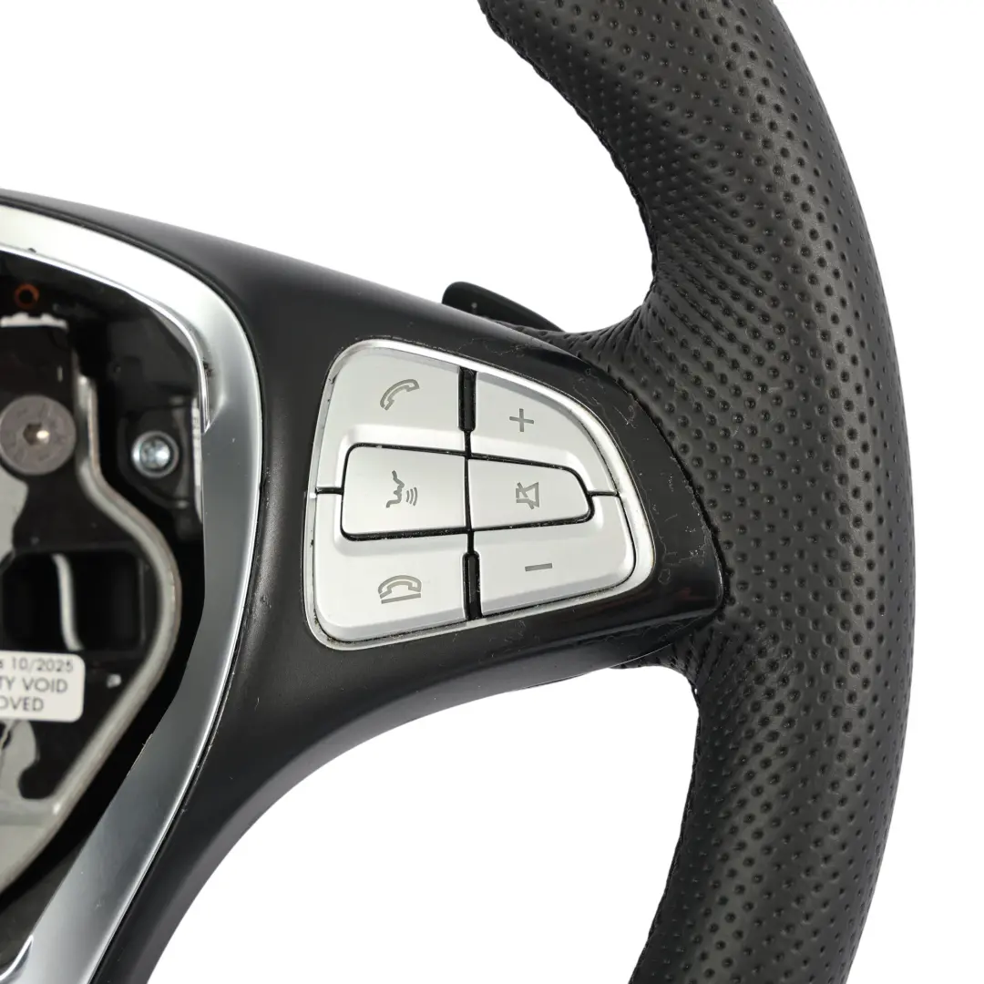 Mercedes W205 C253 Lenkrad NEU Schwarzes Leder Multifunktions Schaltwippe - SKU A0004600507-3 - Teilenummer A0004600507