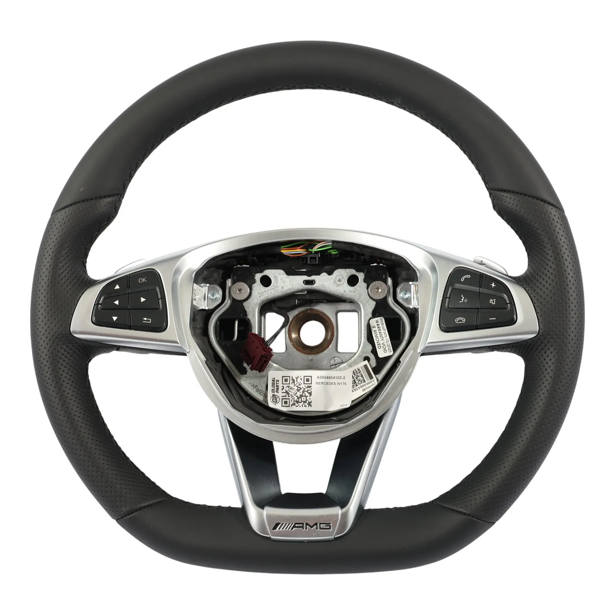 Mercedes W176 W117 W218 W246 AMG NUEVO Volante De Cuero Negro Palanca de Cambio