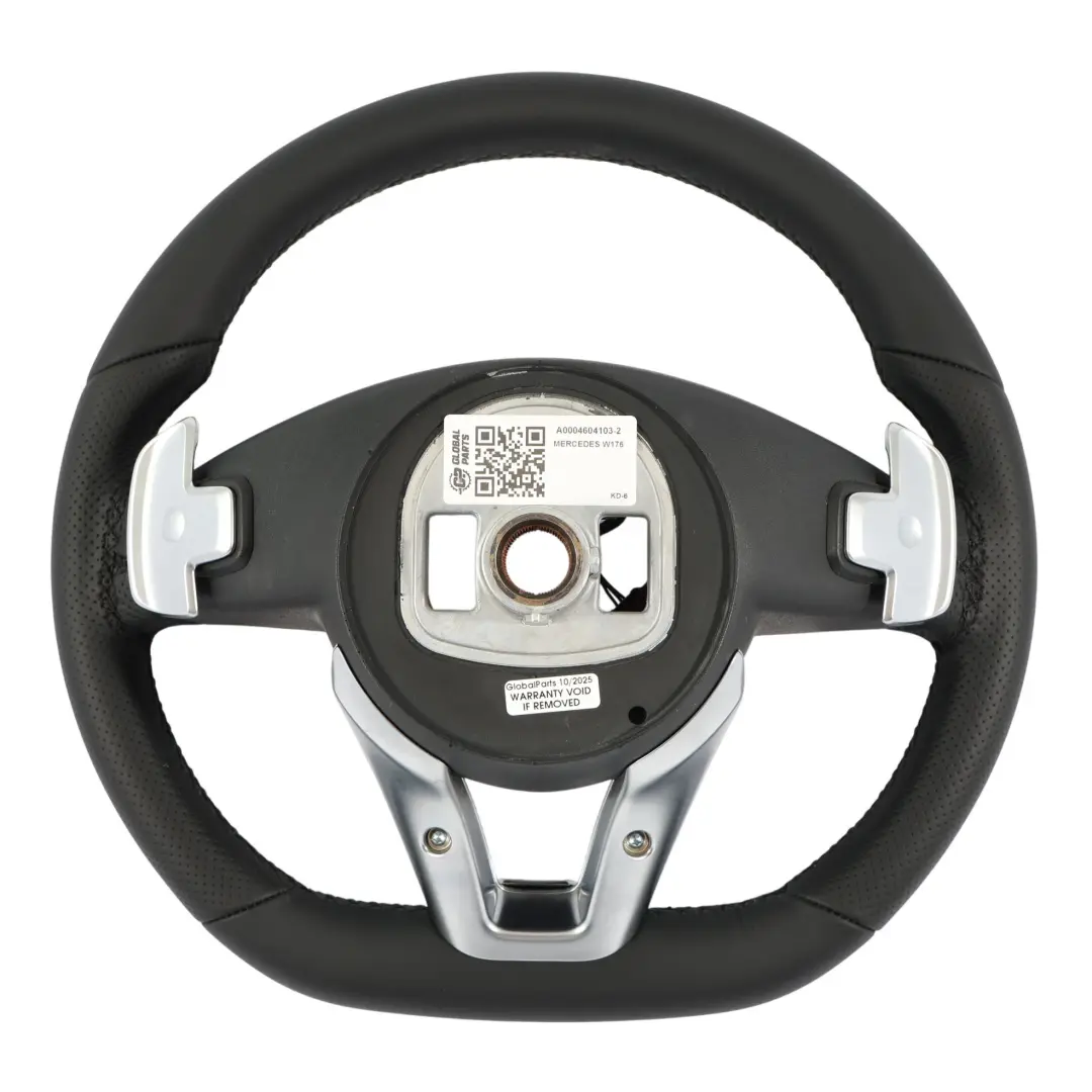 Mercedes W176 W117 W218 C218 W246 NEW Black Leather Steering Wheel Paddle Shift - SKU A0004604103-2 - Part number A0004604103