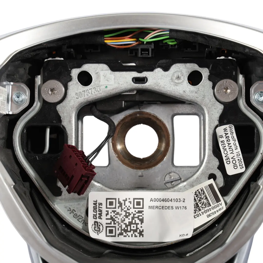 Mercedes W176 W117 W218 C218 W246 NEW Black Leather Steering Wheel Paddle Shift - SKU A0004604103-2 - Part number A0004604103