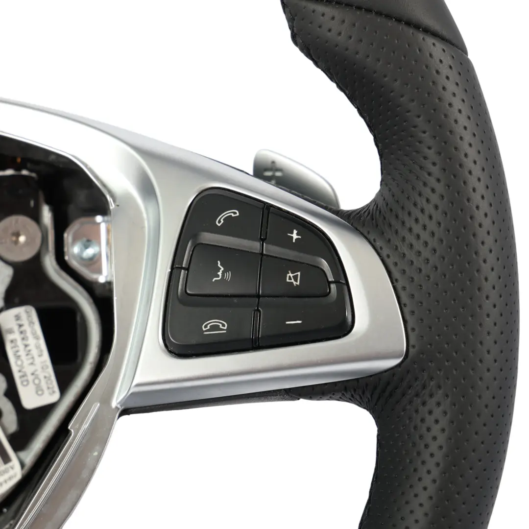 Mercedes W176 W117 W218 C218 W246 NEW Black Leather Steering Wheel Paddle Shift - SKU A0004604103-2 - Part number A0004604103