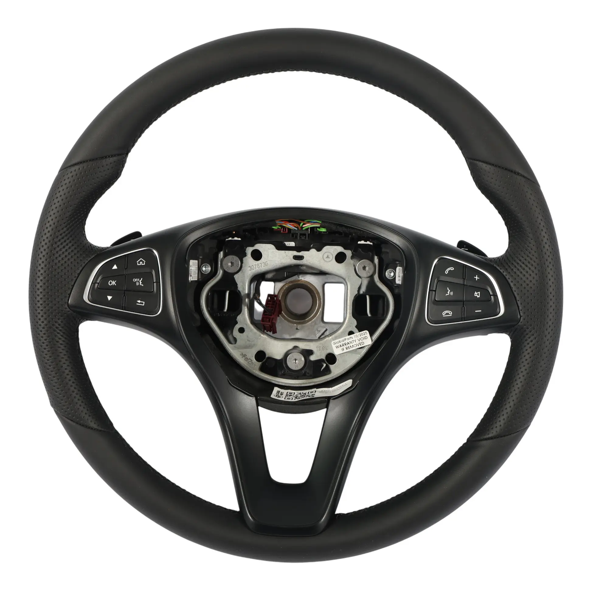 Mercedes W205 Steering Wheel NEW Black Leather Multifunction Paddle Shift
