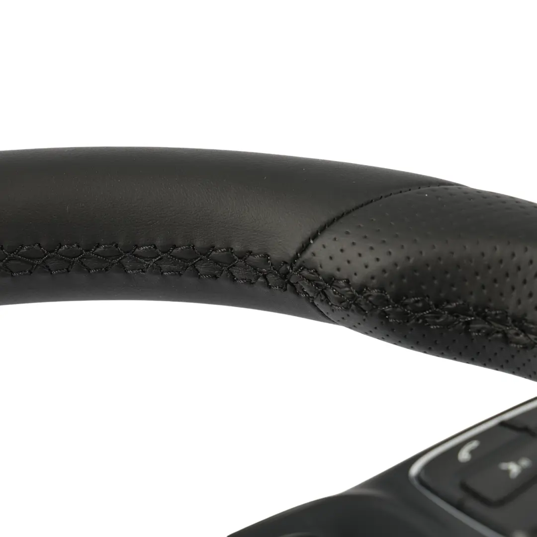 Mercedes W205 Volante NUOVO in Pelle Nera Multifunzione Cambio al Volante - SKU A0004605003-1 - Numero di parte A0004605003