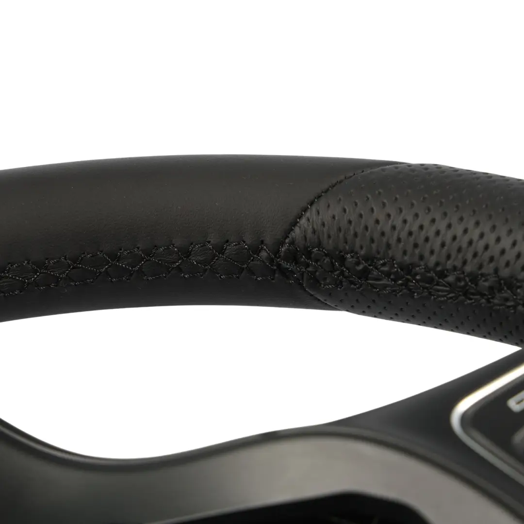 Mercedes W205 Volante NUOVO in Pelle Nera Multifunzione Cambio al Volante - SKU A0004605003-1 - Numero di parte A0004605003