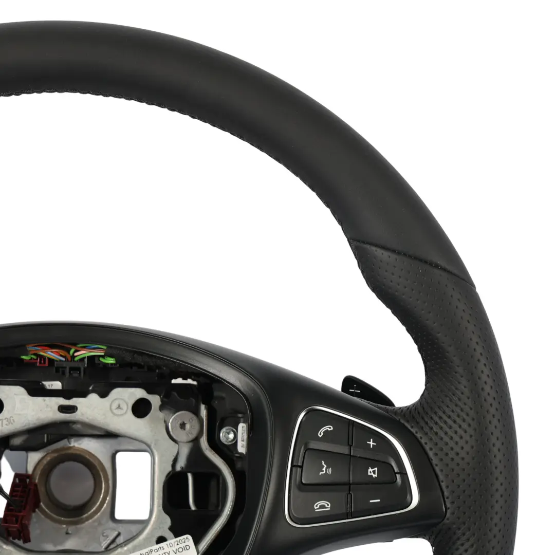Mercedes W205 Steering Wheel NEW Black Leather Multifunction Paddle Shift - SKU A0004605003-1 - Part number A0004605003