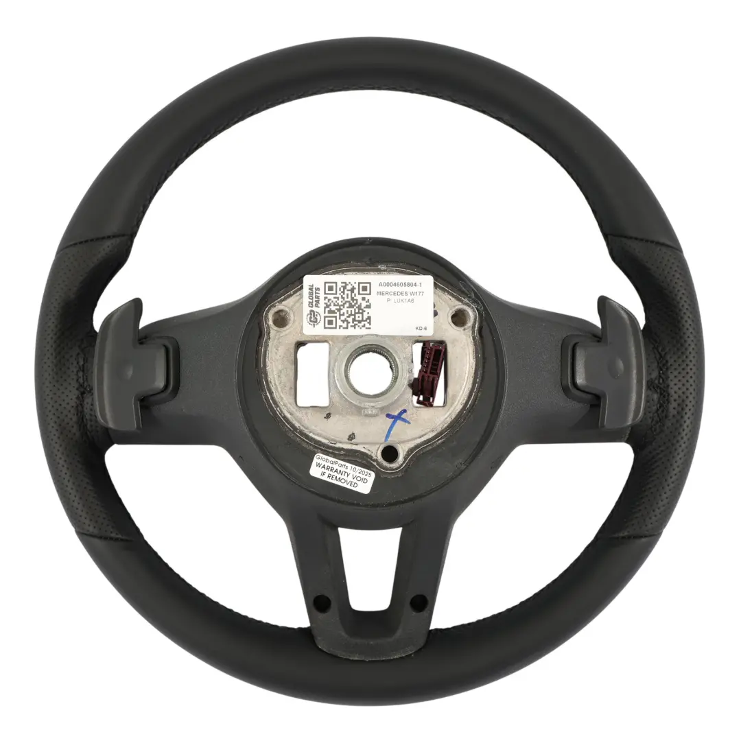  Volant Mercedes C118 W177 NOUVEAU Cuir Noir Palettes Changement Vitesse - SKU A0004605804-1 - Numéro de pièce A0004605804