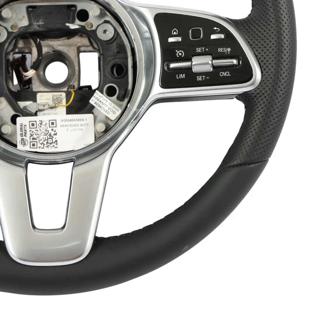  Volant Mercedes C118 W177 NOUVEAU Cuir Noir Palettes Changement Vitesse - SKU A0004605804-1 - Numéro de pièce A0004605804