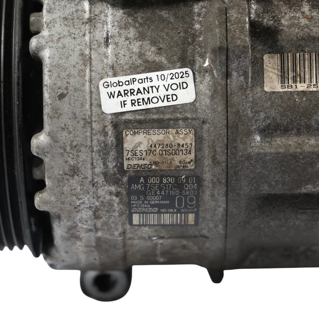 Mercedes W205 M177 Benzyna Sprężarka Klimatyzacji Kompresor - SKU A0008300901 - Numer Części A0008300901