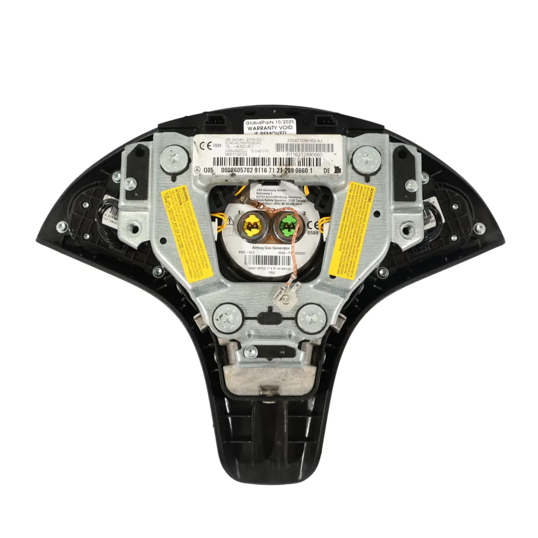 Mercedes-Benz C-Class W204 Steering Wheel Airbag Air Bag Black A2048604302 to with Part number A0008605702 Mercedes-Benz C-Class W204 Steering Wheel Airbag Air Bag Black A2048604302 - SKU A0008605702 - Part number A0008605702