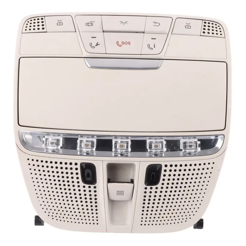 Interior Roof Headliner Reading Courtesy Light Greige to Mercedes W205 with Part number A0009002507 Mercedes W205 Interior Roof Headliner Reading Courtesy Light Greige - SKU A0009002507 - Part number A0009002507