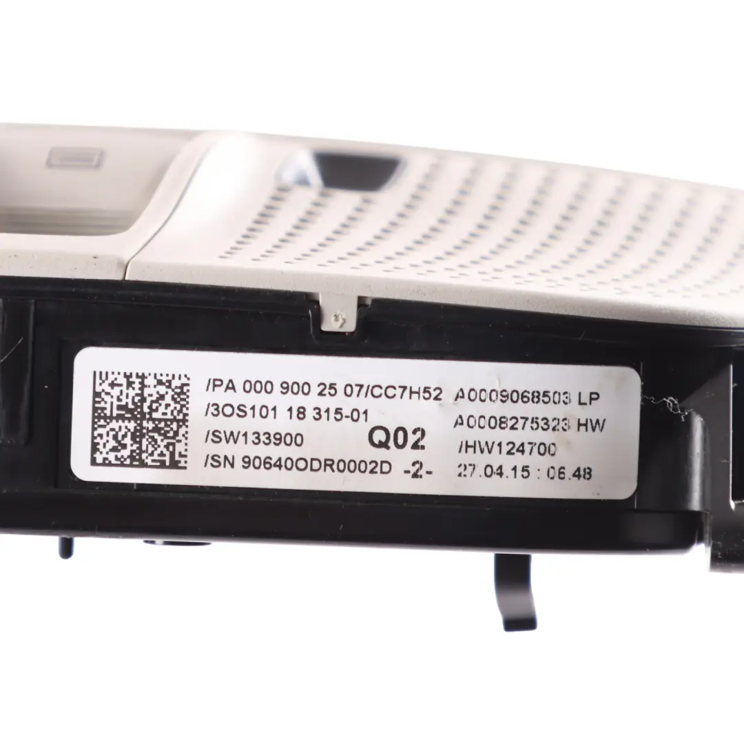 Interior Roof Headliner Reading Courtesy Light Greige to Mercedes W205 with Part number A0009002507 Mercedes W205 Interior Roof Headliner Reading Courtesy Light Greige - SKU A0009002507 - Part number A0009002507