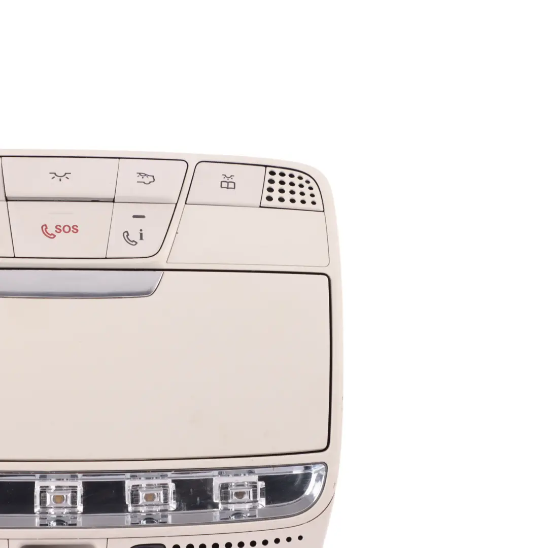 Interior Roof Headliner Reading Courtesy Light Greige to Mercedes W205 with Part number A0009002507 Mercedes W205 Interior Roof Headliner Reading Courtesy Light Greige - SKU A0009002507 - Part number A0009002507