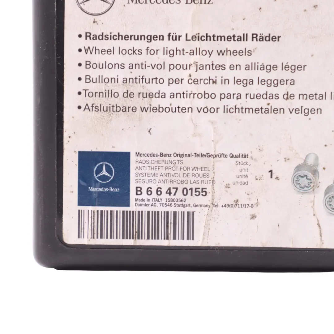  Bulloni sicurezza Mercedes W176 W204 W205 posteriore anteriore Set - SKU A0019901607-7 - Numero di parte A0019901607