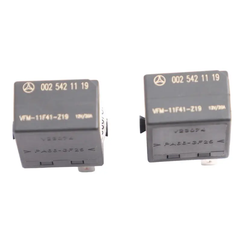 Mercedes W163 W168 W203 W211 Relay Unit 4-Pin Black Set X2 A0025421119