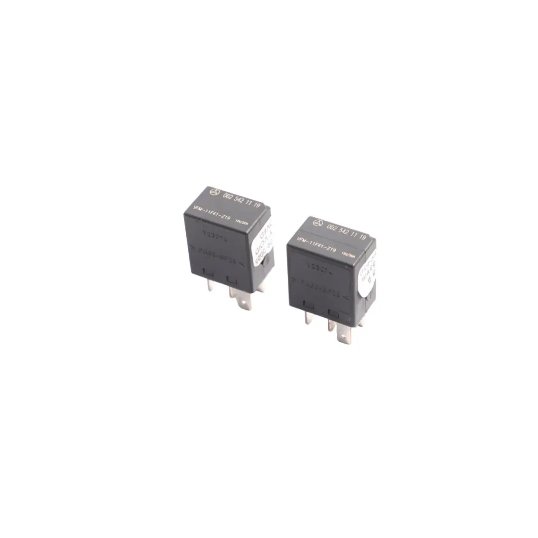 Unit 4-Pin Black Set X2 to Mercedes W163 W168 W203 W211 Relay with Part number A0025421119 Mercedes W163 W168 W203 W211 Relay Unit 4-Pin Black Set X2 - SKU A0025421119-2 - Part number A0025421119