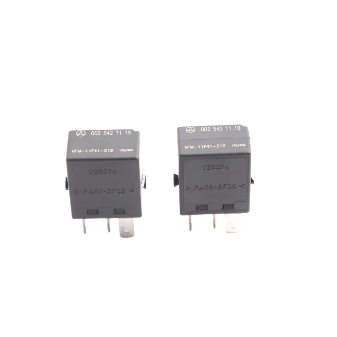 Unit 4-Pin Black Set X2 to Mercedes W163 W168 W203 W211 Relay with Part number A0025421119 Mercedes W163 W168 W203 W211 Relay Unit 4-Pin Black Set X2 - SKU A0025421119-2 - Part number A0025421119