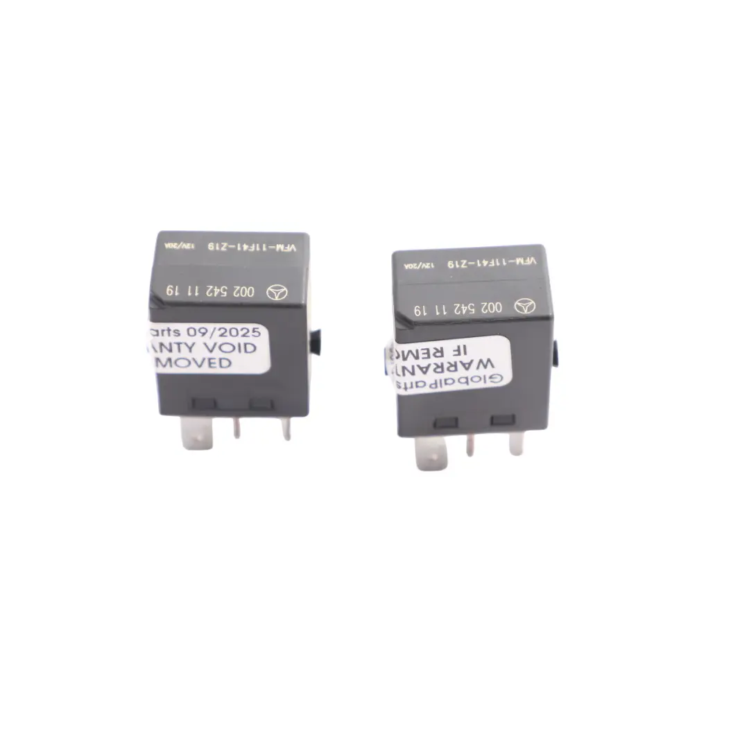 Mercedes W163 W168 W203 W211 Relay Unit 4-Pin Black Set X2 - SKU A0025421119-2 - Part number A0025421119