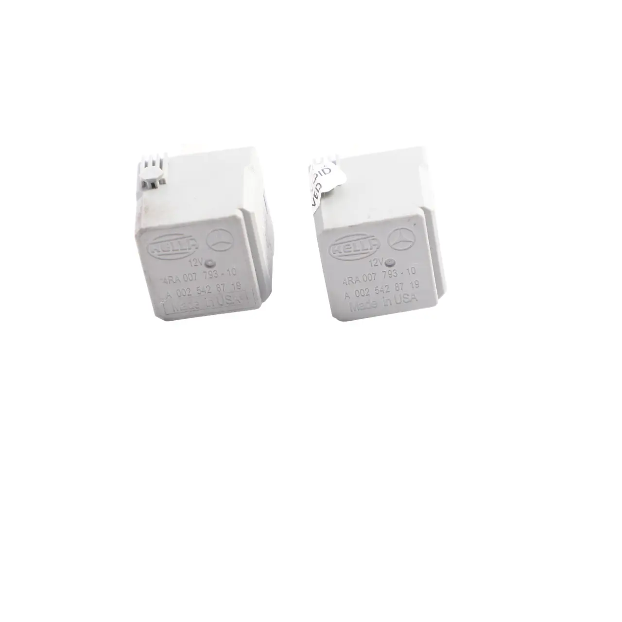 Mercedes W176 W204 W207 W166 Relay 4 Pin Grey Hella SET X2 A0025428719