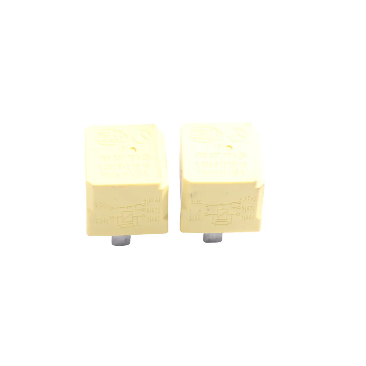 Mercedes W176 W246 Relay 5-Pin Yellow Hella 12V SET X2 A0025428919
