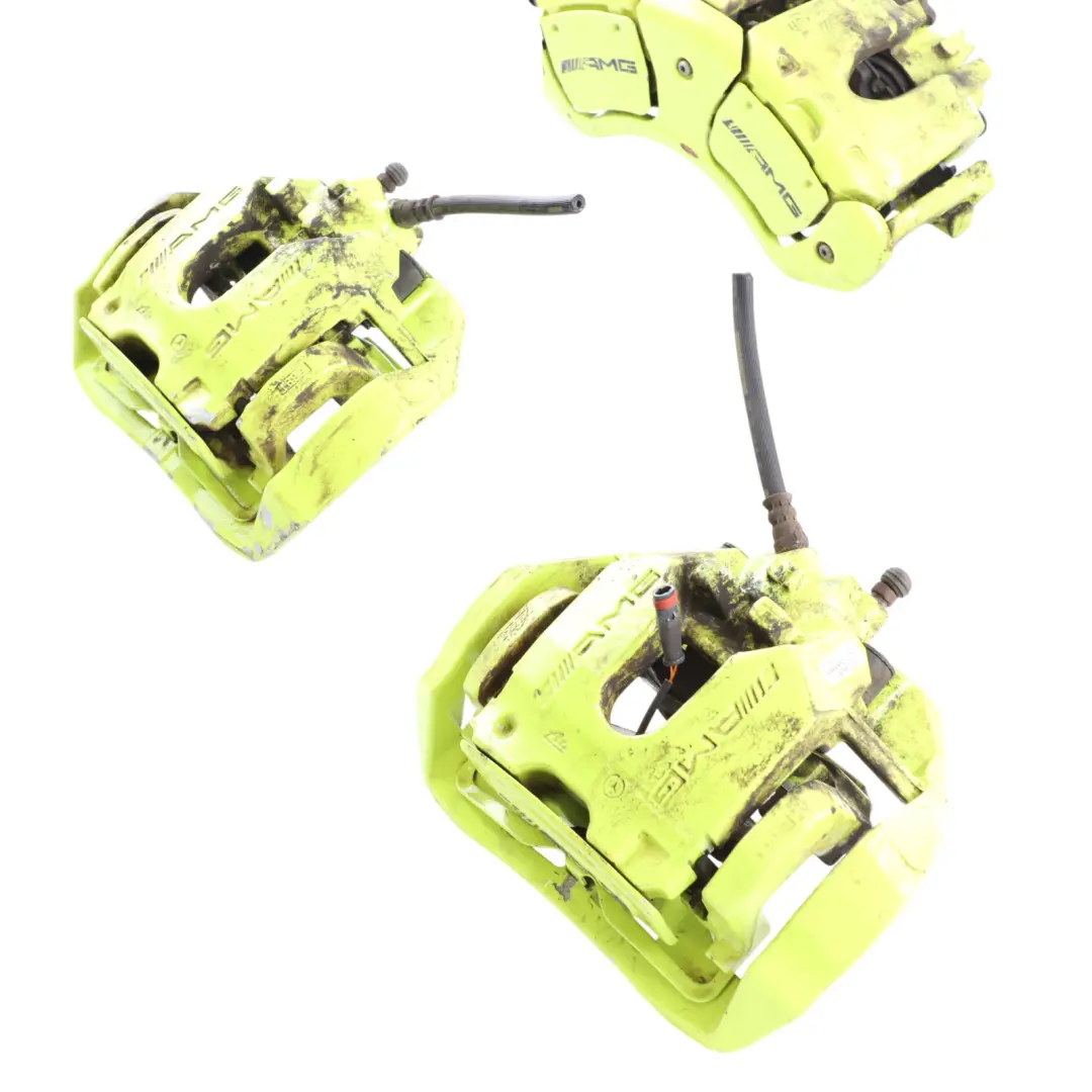 Mercedes C216 W221 AMG Brake Caliper Set Front Rear Left Right N/O/S - SKU A0044202983-1 - Part number A0044202983