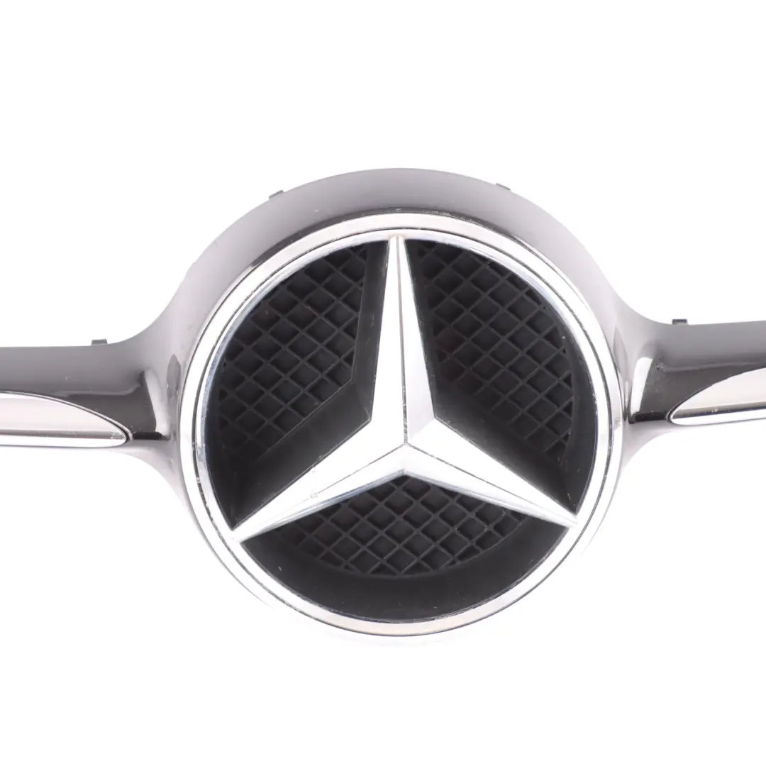 Front Bumper Grille Badge Panel Cover Trim to Mercedes CLA C117 AMG with Part number A1178880060 Mercedes CLA C117 AMG Front Bumper Grille Badge Panel Cover Trim - SKU A1178880060-1 - Part number A1178880060