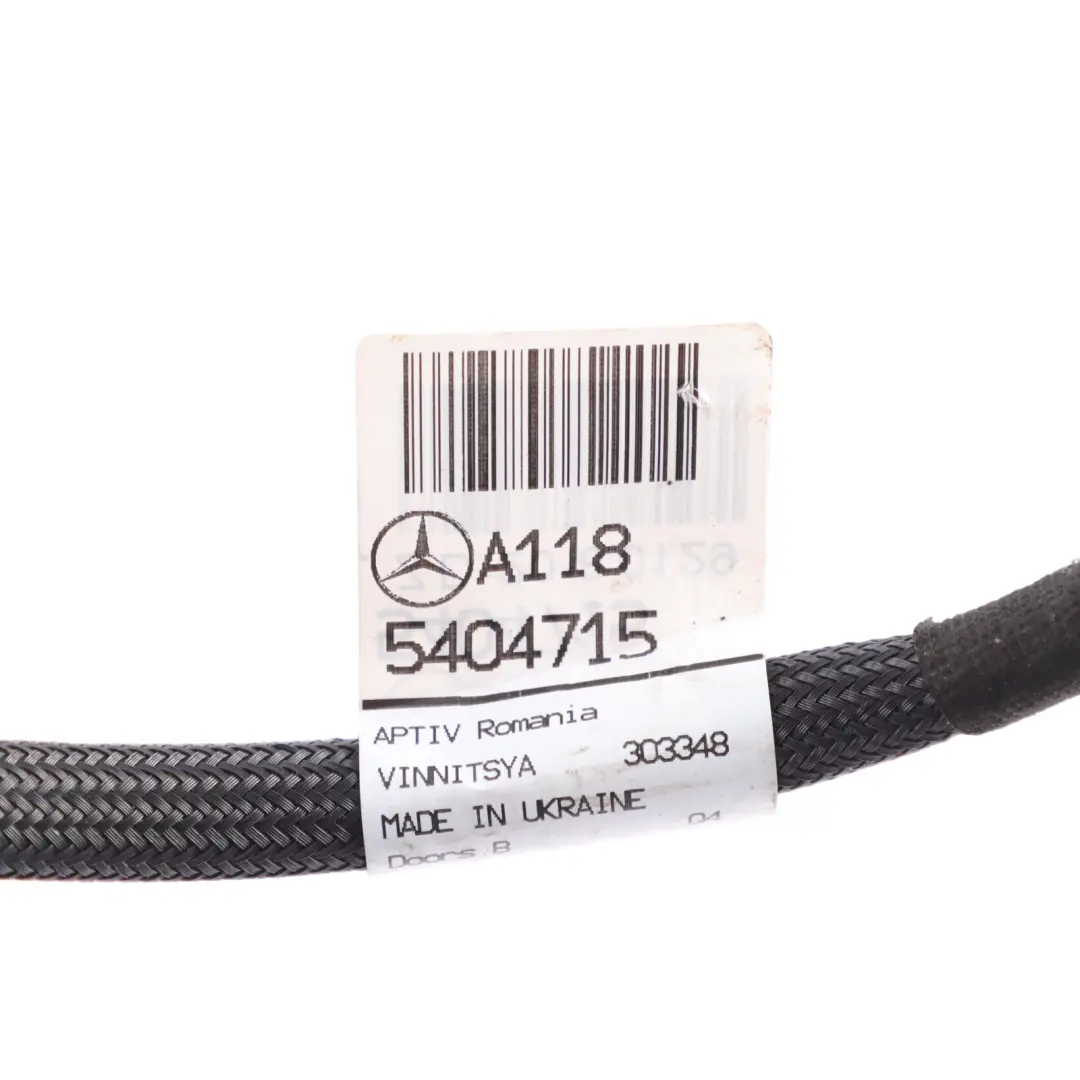 Front Door Wiring Harness Cable Driver Side to Mercedes C118 X118 with Part number A1185404715 Mercedes C118 X118 Front Door Wiring Harness Cable Driver Side - SKU A1185404715 - Part number A1185404715
