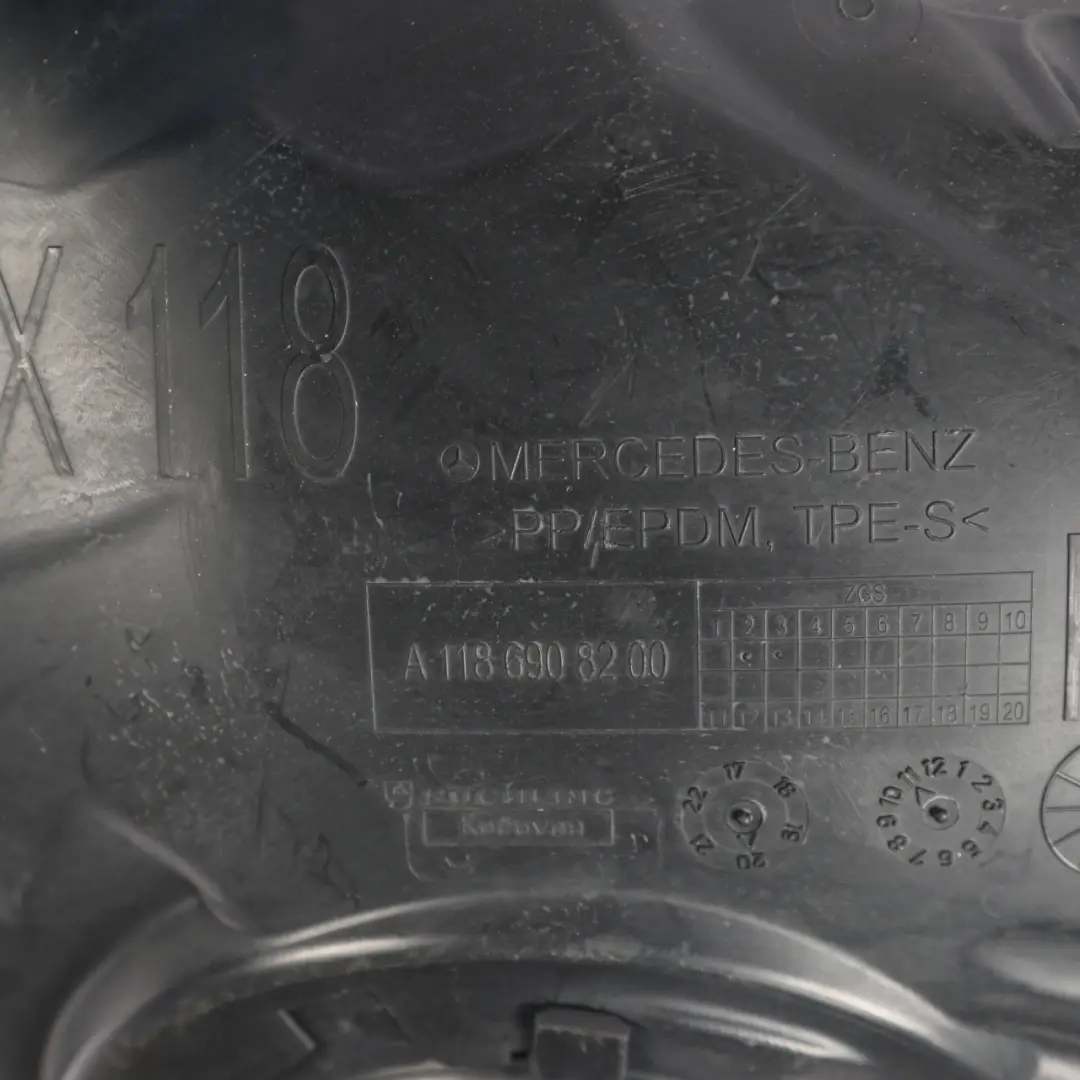 Arch Cover Front Right O/S Front Part to Mercedes C118 X118 Wheel with Part number A1186908200 Mercedes C118 X118 Wheel Arch Cover Front Right O/S Front Part - SKU A1186908200 - Part number A1186908200