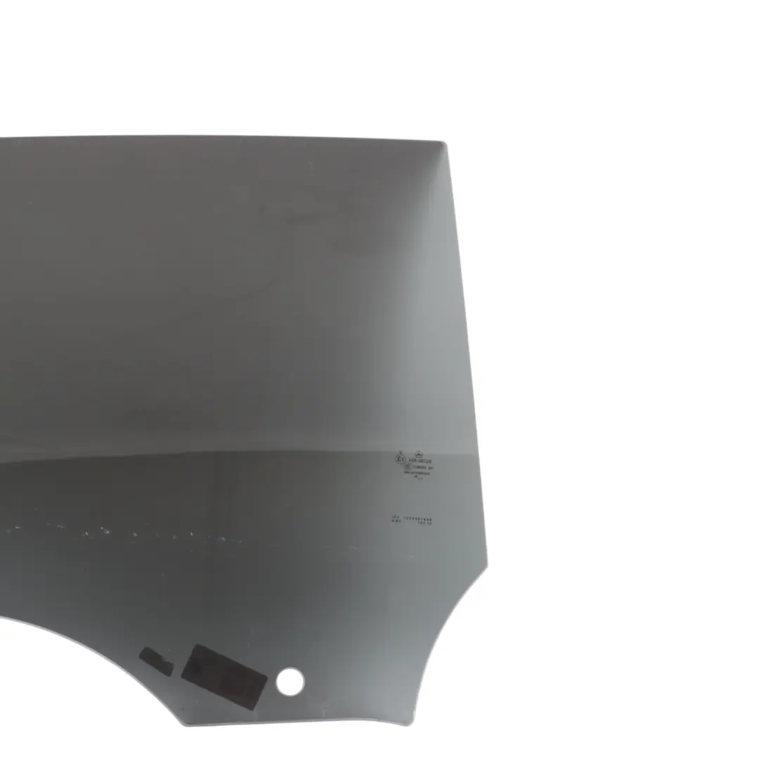 Door Dark Tinted Side Window Glass Right O/S to Mercedes X118 Rear with Part number A1187352900 Mercedes X118 Rear Door Dark Tinted Side Window Glass Right O/S - SKU A1187352900 - Part number A1187352900